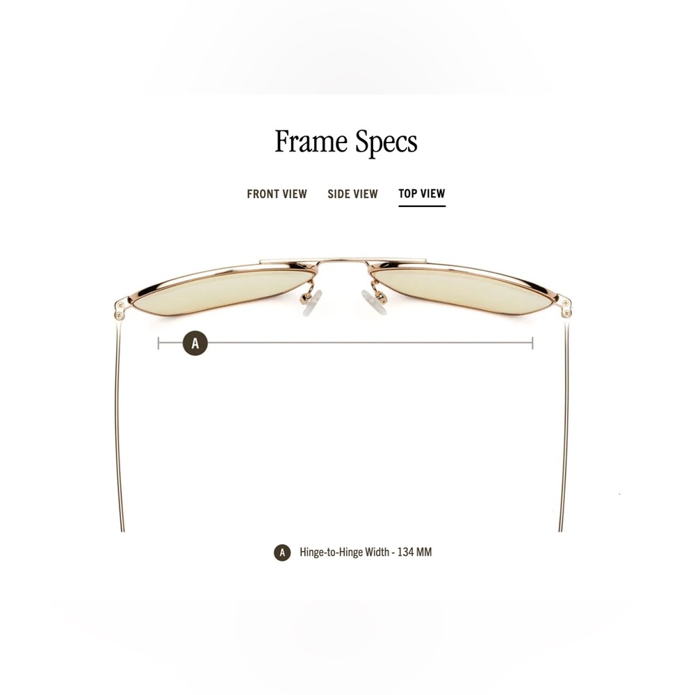 CADDIS Gold Frame “Hooper” Glasses: Progressives with Yellow Tinted Lenses 1.5 - Picture 8 of 8